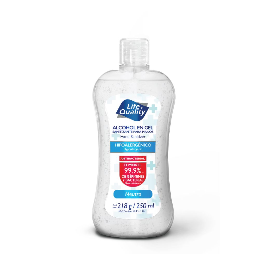 Alcohol en Gel Sanitizante para Manos - Neutro x 250 ml