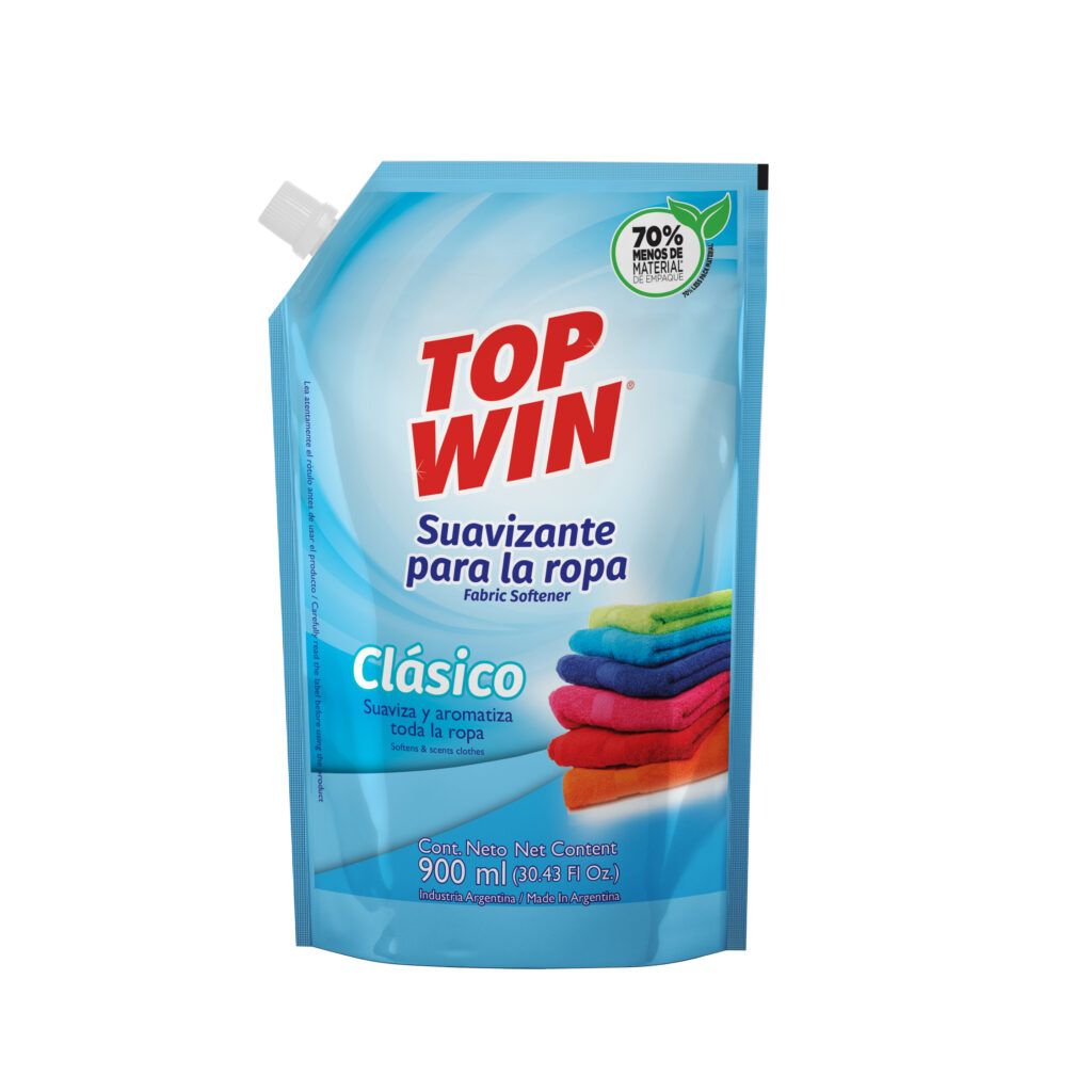 Top Win - Suavizante para Ropa Clásico Doypack x 900 ml