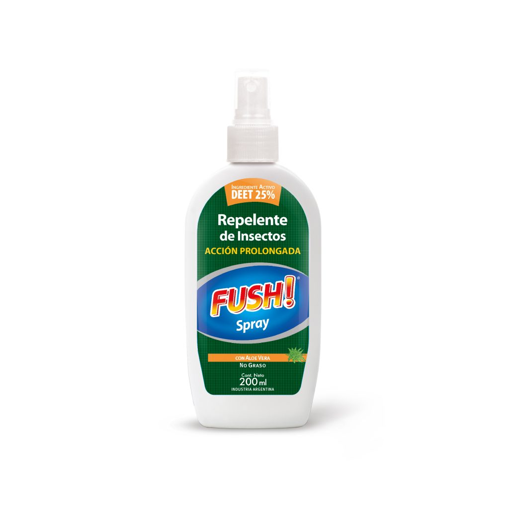 Fush! Repelente de Insectos Spray Acción Prolongada x 200 ml