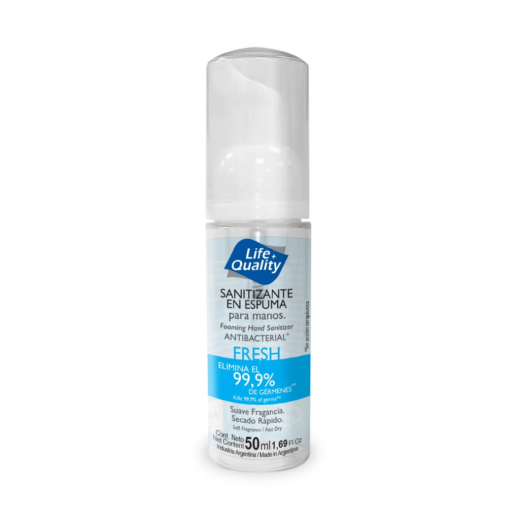 Life+Quality - Sanitizante en Espuma para Manos x 50 ml