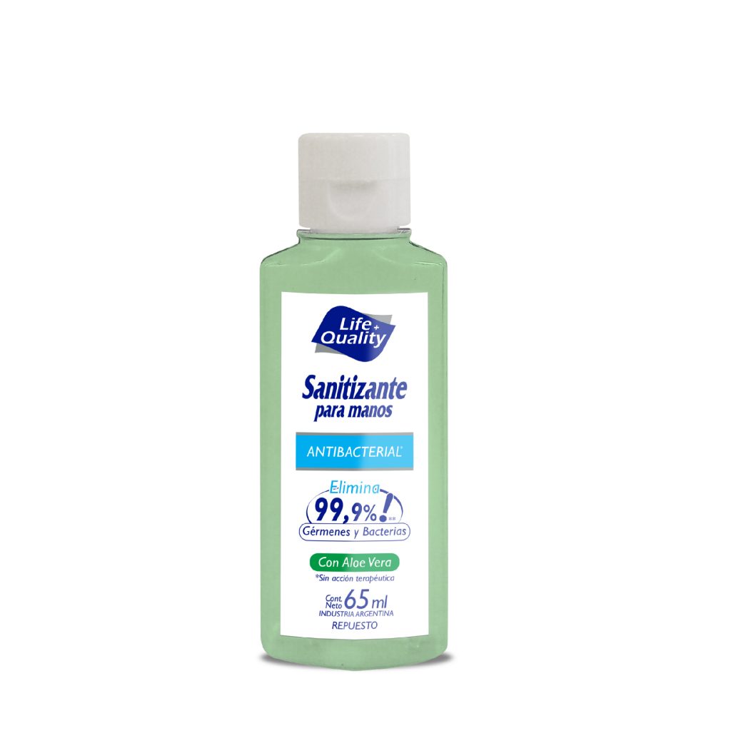 Life+Quality - Sanitizante para manos REPUESTO x 65 ml
