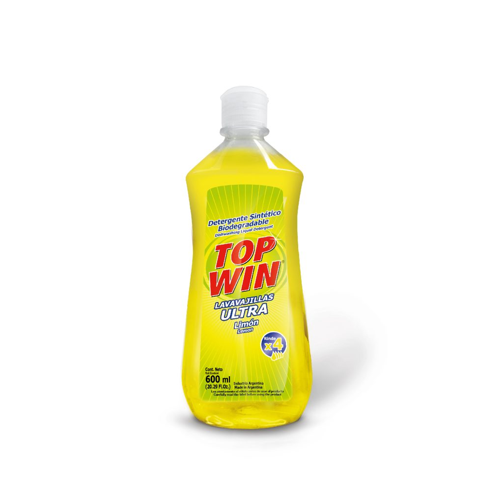 Top Win - Detergente Ultra Limón x 600 ml