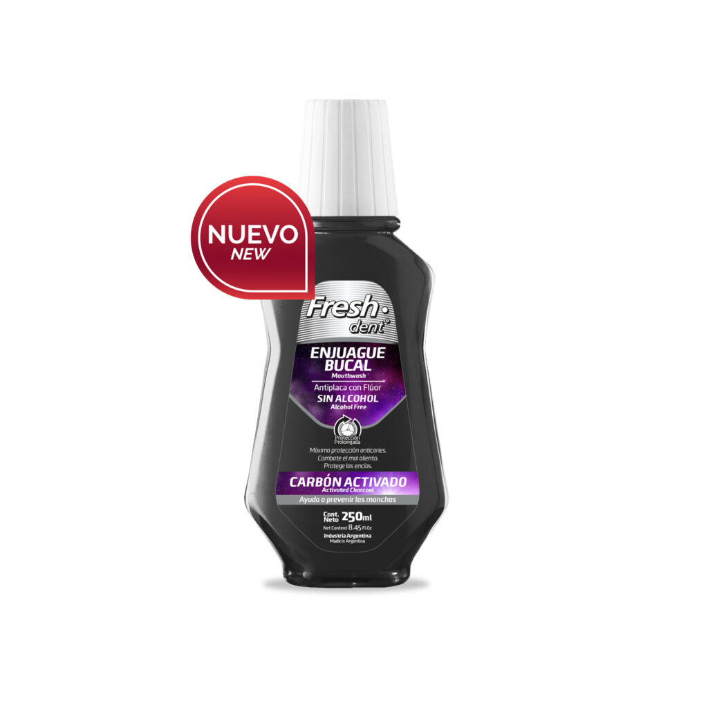 Fresh Dent - Enjuague Bucal Carbón Activado x 250 ml