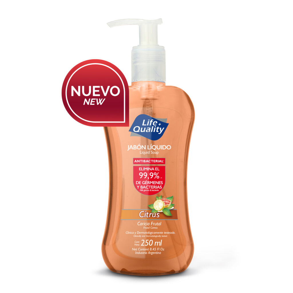 Life+Quality Jabón Líquido Antibacterial Citrus x 250 ML