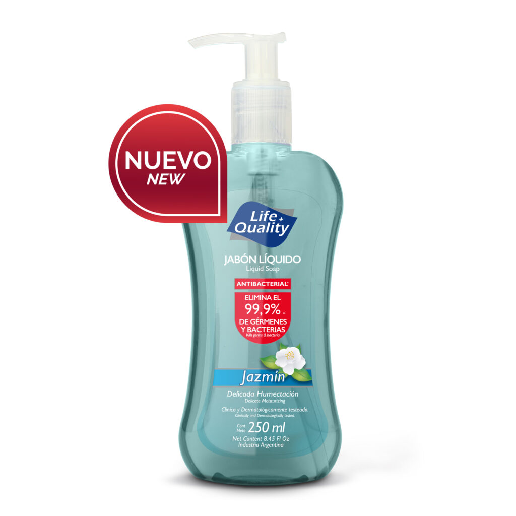 Life+Quality Jabón Líquido Antibacterial Jazmín x 250 ML